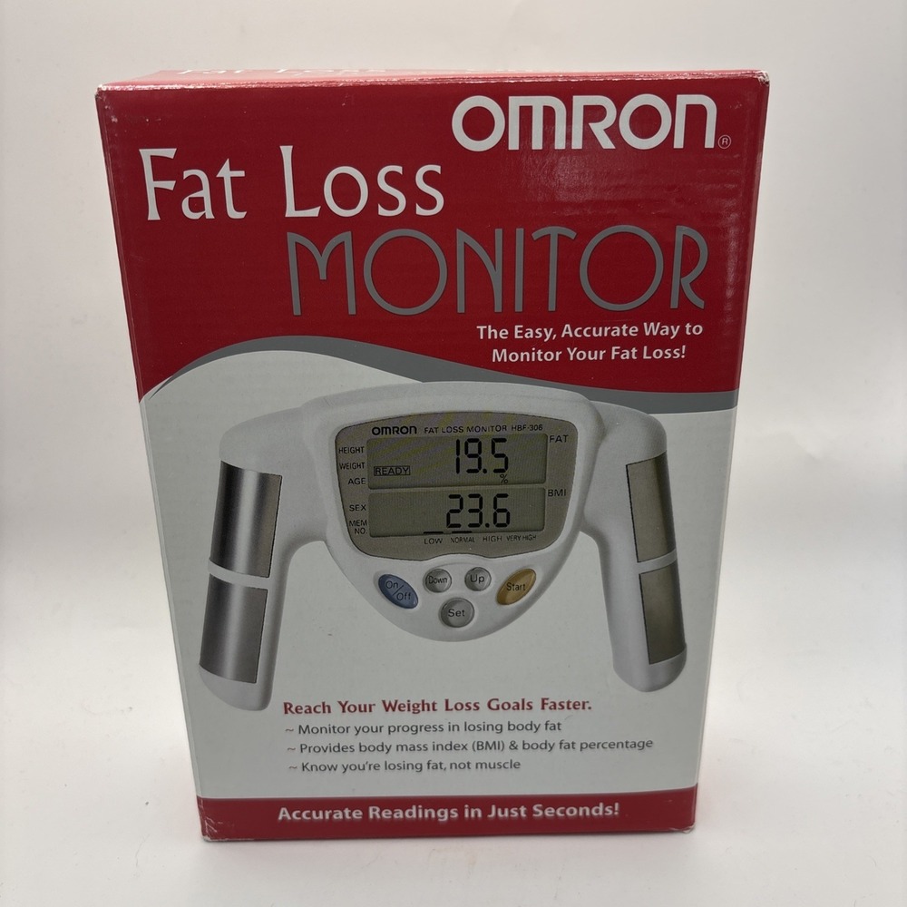 Vtg Omron HBF-306C Handheld Fat Loss Monitor Portable BMI Reader New Open Box